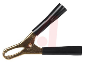 Zacisk krokodylkowy 50A izolowany 29mm Czarny Mueller Electric