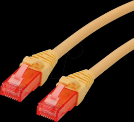 21152520 Patch cable Cat. 6 UTP, LSOH, yellow, 0.5 m