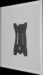 58523 TV wall mount, fixed, 23" - 42", black