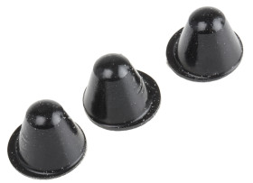 Stopki samoprzylepne grubość: 14.2mm Czarny średnica: 18.3mm Stożkowy Przyklejanie RS PRO