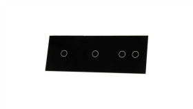 Livolo Czarny Panel Szklany 1+1+2 70112-62