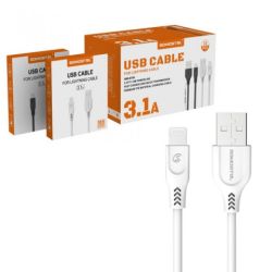 KABEL USB IPHONE 3.1A SOMOSTEL BIALY