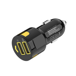 Ładowarka USB x2 sam. QC3.0 USB 5V, wej. 12-24V NEPOWER