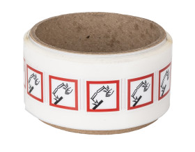 Etykieta bezpieczeństwa Czarny/czerwony/biały opis Substancje powodujące korozję