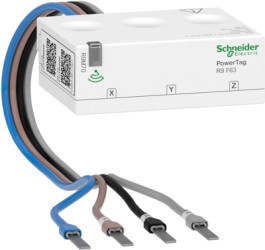 Energy sensor, F63, 3P+N Flex cable, connection with the Wiser Hub, (L x W x H) 43 x 54 x 19.5 mm, R9M70