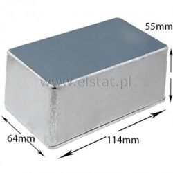Obudowa uniwersalna BS15; aluminium; 114x64x55mm