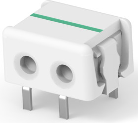 Connector, 2 pole, pitch 0.16 mm, straight, natural, 2-2106751-2