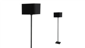 Lampa Stojąca Napoli Black/Gold 1Xe27 Ml6370 Milagro