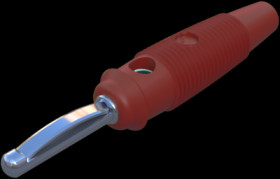 4 mm plug, screw connection, 1.5 mm², CAT O, red, 930058101