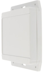 ABS enclosure, (L x W x H) 140 x 140 x 37 mm, light gray (RAL 7035), IP66, 1555QF17GY