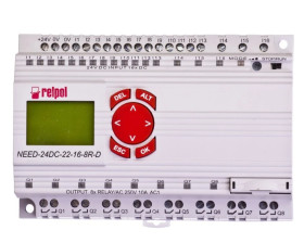 Przekaźnik programowalny 24V DC 16we, 8wy z wyświetlaczem i klawiaturą NEED-24DC-22-16-8R-D 859362