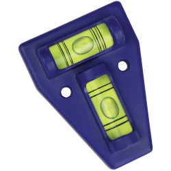 Calima 46014 Mini Spirit Level with Drilling Template, 2 Bubble Levels