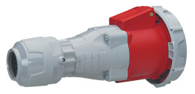 Złącze przemysłowe - zasilające 63A Gniazdo 415 V 3P + N + E Żeński Legrand Czerwony Montaż na kablu IP67