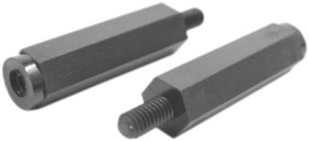 Hexagon spacer bolt, external/internal thread, M2.5/M2.5, 9 mm, PA, 971090155