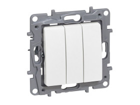 NILOE/NILOE SELECTION Wyłącznik potrójny biały 764503 LEGRAND