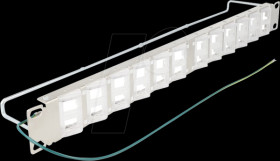 67066 19? Keystone patch panel, 24 port, tiltable ports