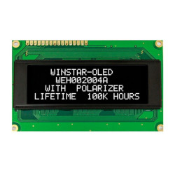 WYŚWIETLACZ OLED 4x20 WEH2004 AWPP5N BIAŁY NEGATYW 20x4 + SPI
