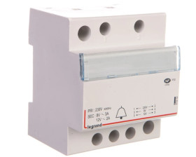 Transformator dzwonkowy modułowy TR323 230/12/8V 24VA 2/3A 413092