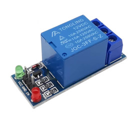 1-Channel 12V 10A/250V AC Relay Module - Optoisolation - Low Level Trigger