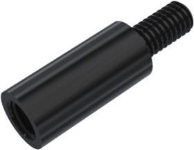 Round spacer bolt, external/internal thread, M4/M4, 10 mm, PA, 005.44.310