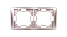 Simon Basic Neos Ramka Podwójna Stal Inox Bmrc2/21