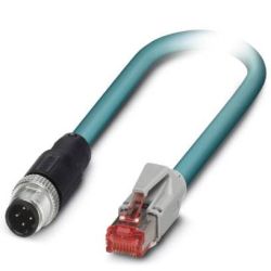 kabel LAN M12 / RJ45, Phoenix Contact 1403499 VS-MSD-IP20-93E/3,0, SF/UTP, CAT 5e, 3.00 m, zielony