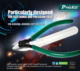 Obcinaczki boczne 128mm Cu 2,0mm/stal 0,8mm z pojemnikiem na odpady PM-905FHC