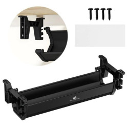 Organizer podbiurkowy na kable/ przedłużacz Maclean, max. obciążenie 5kg, czarny, MC-106 B