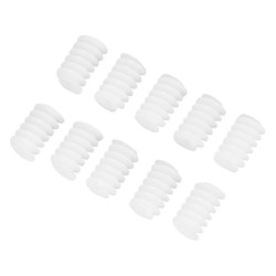 Przekładnia ślimakowa, plastikowa, 6x10mm - biała - 10szt.