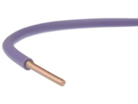 Przewód instalacyjny H07V-U / DY 2,5 750V fioletowy drut Elektrokabel /100m/