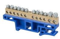 ZKL00-12EB Listwa zaciskowa zerowa 12 zacisków 400V 30A (na szynę TH35)