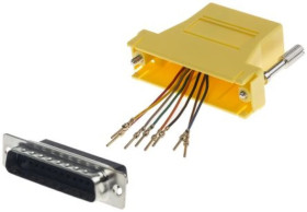 Adapter do złączy RJ, 25-stykowe D-sub męskie, RJ45 żeńskie