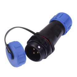 3 Pin Waterproof W13 Male Socket Cable Connector IP68
