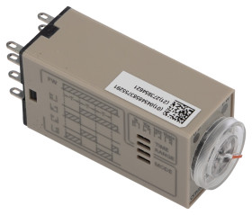 Przekaźnik czasowy Szyna DIN DPDT 2-pinowe Omron 200 to 230 V ac 200/230 V ac 0.1 s to 10 min H3YN Wielofunkcyjne