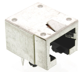 Złącze RJ45 Żeński Złącze RJ45 Przepust Cat3 TE Connectivity, 90° 8-żyłowe