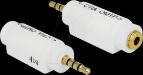 65590 3.5"mm 4-pin jack plug to socket, modified assignment