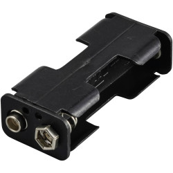 TRU COMPONENTS TC-13220508 Battery tray 2x AA 60x17x26mm Stud and socket