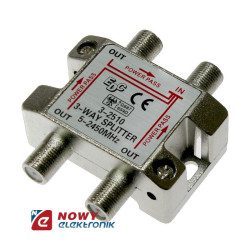 Spliter F*3 HQ 5-2050MHz power pass