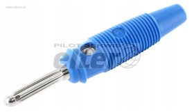 Wtyk bananowy 4mm BUELA30KBL niebieski