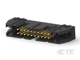 Listwa stykowa PCB 20-pinowe AMP-LATCH raster: 2.54 mm Prosty 2-rzędowe TE Connectivity Otwór przelotowy 250 V W osłonie