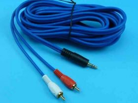 2xWT.RCA-&gt;1xWT.JACK 3,5 ST 5,0mb 4mm