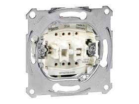 MERTEN Wyłącznik podwójny świecznikowy zacisk bezśrubowy 250VAC 10A MTN3115-0000 SCHNEIDER ELECTRIC