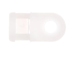 Uchwyt oczkowy biały F=5mm do opasek kablowych max. 4,8mm BMB5460E /100szt./