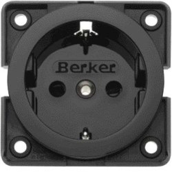 Mobil R Twin Gniazdo SCHUKO czarny połysk 9419805