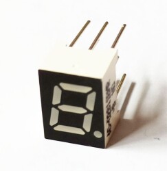 AS-02811BG-B wyświetlacz LED 1 cyfra, zielony, 4mcd, wspólna anoda