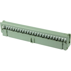 Female connector, 40 pole, pitch 2.54 mm, straight, gray, 0918540680358U