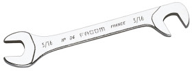 Klucz otwarty dwustronny Klucz płaski Facom długość 80 mm Stal chromowo-wanadowa