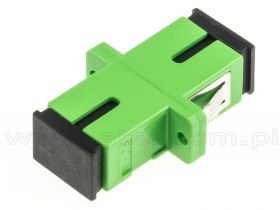Adapter światłowodowy SC/APC simplex, jednomodowy