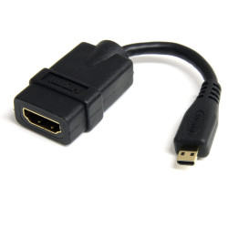 Kabel HDMI 12.7cm A: HDMI B: Micro HDMI A: Żeńskie B: Męskie High Speed HDMI 1.4