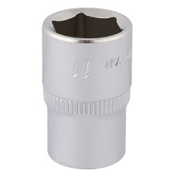 Elora 11100 11mm 1/4&quot; Square Drive Hexagon Socket